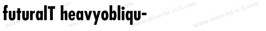 futuralT heavyobliqu字体转换
